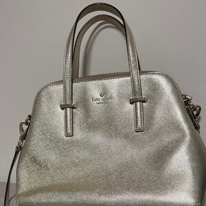 Kate Spade Metallic Silver Satchel